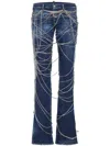 Dsquared2 Lace-up Jeans In Blau