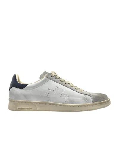 Dsquared2 Lace-up Low-cut Casual Shoes In Gray