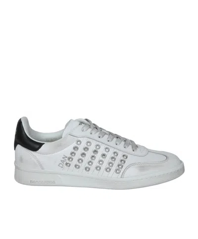 Dsquared2 Lace-up Low-cut Casual Shoes In White