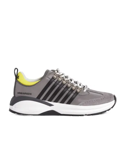 Dsquared2 Original Legend Panelled Sneakers In Gray