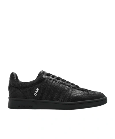Dsquared2 Lace-up Low-top Sneakers In Black