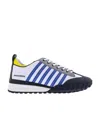 Dsquared2 Legend 551 Mix Leather Low-top Sneakers In White