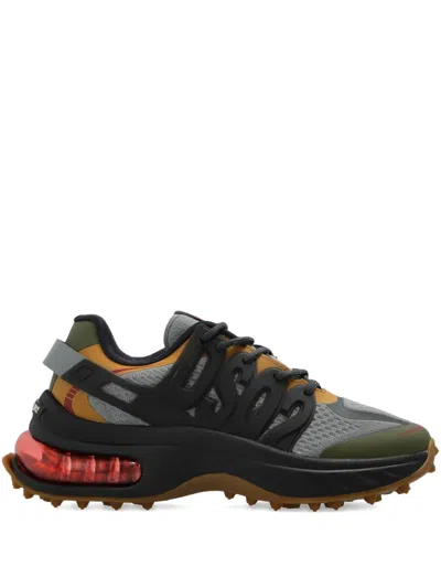 Dsquared2 Lace-up Panelled Low-top Sneakers In Black