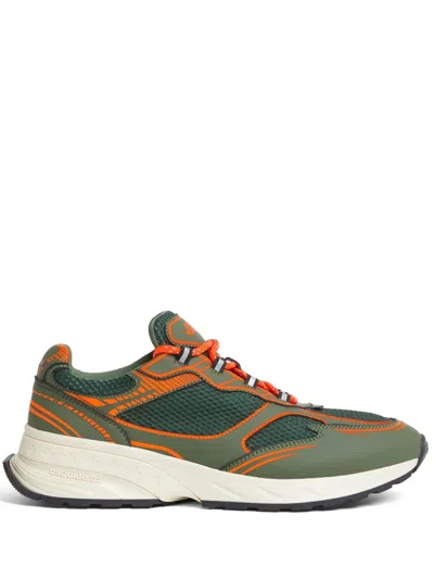 Dsquared2 Lace-up Sneakers In 绿色