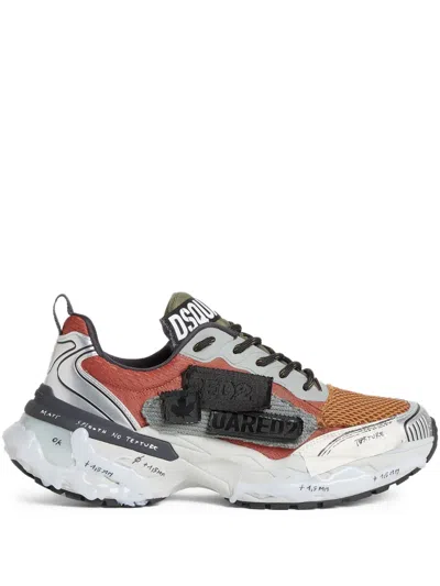 Dsquared2 Lace-up Sneakers In Multi