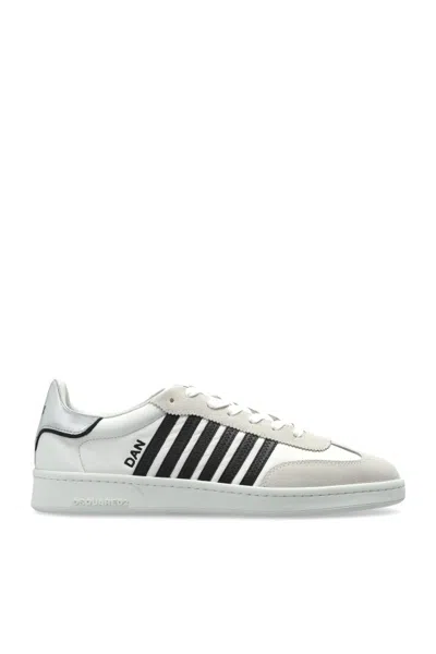 Dsquared2 Stripe-detail Sneakers In White
