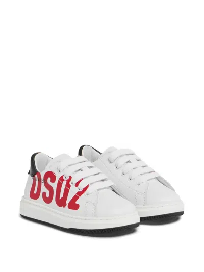 Dsquared2 Kids' Lace-up Sneakers In Multi