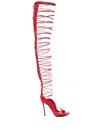 Dsquared2 Lace-up Stiletto Sandals In Red