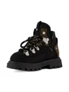 Dsquared2 Lace-up Zip Boots In Black