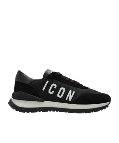 DSQUARED2 DSQUARED2 ICON LOGO PRINTED LOW-TOP SNEAKERS