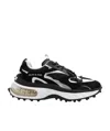 Dsquared2 Bubble Black Suede And Mesh Running Sneakers In Black