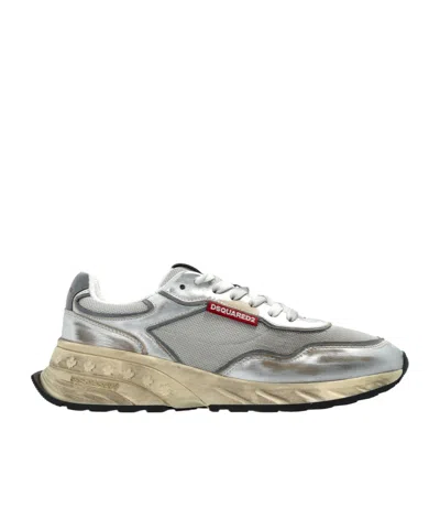 Dsquared2 Laced Sneakers In Gray