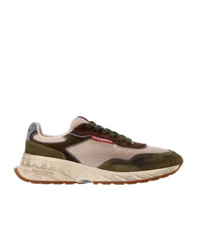 Dsquared2 Laced Sneakers In Nude