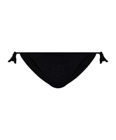 Dsquared2 Lace-up Bikini Bottoms In Black