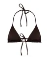 Dsquared2 Halterneck Triangle Bikini Top In Brown