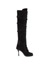 Dsquared2 Lace-up Suede Boots In Black