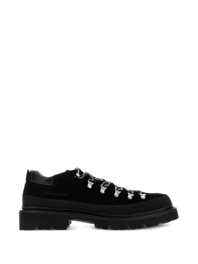 Dsquared2 Black Calf Leather Bos Taurus Athletic Sneakers