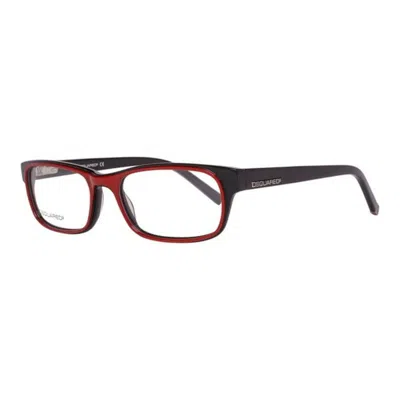 Dsquared2 Ladies' Spectacle Frame  Dq5009 52068  52 Mm Gbby2 In Burgundy