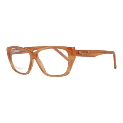 Dsquared2 Ladies' Spectacle Frame  Dq5063  54 Mm Gbby2 In Orange
