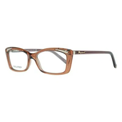 Dsquared2 Ladies' Spectacle Frame  Dq5109 54047  54 Mm Gbby2 In Brown