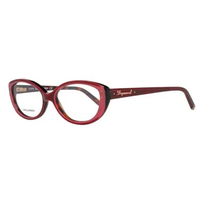 Dsquared2 Ladies' Spectacle Frame  Dq5110 54071  54 Mm Gbby2 In Brown