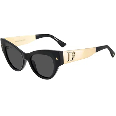 Dsquared2 Ladies' Sunglasses  D2 0062_s Gbby2 In Black