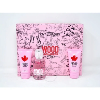 Dsquared2 Ladies Wood Gift Set Fragrances 8011003873791 In Raspberry / White