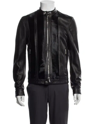 Pre-owned Dsquared2 Lamb Leather Jacket W/ Tags In Multi