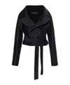 Dsquared2 Belted Virgin-wool Jacket In Black