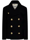 Dsquared2 Wool Blend Peacoat In Black