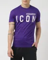 Dsquared2 Large Icon Logo Tee Shirt In Purple