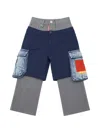 Dsquared2 Layered Cargo Pants In Blue