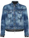 Dsquared2 Rider Dan Denim Jacket In Blue