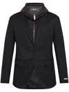 Dsquared2 Layered-design Blazer In Black