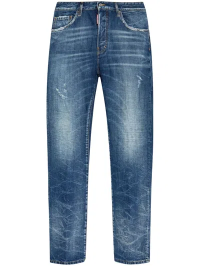 DSQUARED2 LAYERED DISTRESSED JEANS