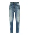 Dsquared2 Layered-effect Straight-leg Jeans In Blue