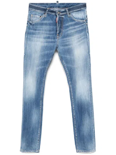 Dsquared2 Layered Jeans In Blue