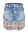 Dsquared2 Denim Mini Skirt In Blue