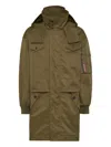 Dsquared2 Layered Parka In Green