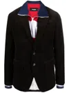 Dsquared2 Layered Single-breasted Blazer In Brown