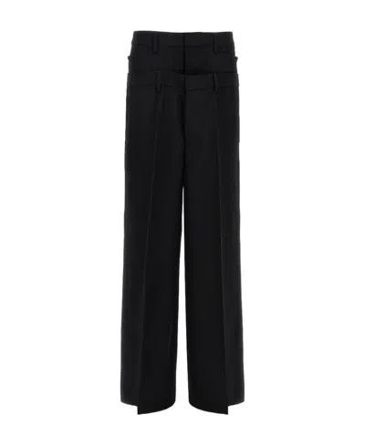 DSQUARED2 DSQUARED2 LOGO DETAILED WIDE-LEG TROUSERS