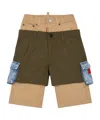 Dsquared2 Layered-design Trousers In Multi