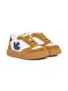 Dsquared2 Leaf-detail Lace-up Sneakers In Brown