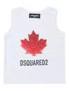 Dsquared2 Trägershirt Mit Blatt-print In White