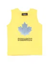 Dsquared2 Leaf-print T-shirt In Yellow