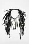 Shop Dsquared2 Leather And Brass Cow Girl Necklace