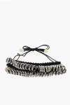 Dsquared2 Leather And Metal African Hyena Anklet With Shells