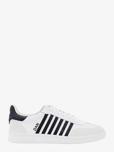 DSQUARED2 LEATHER AND SUEDE SNEAKERS