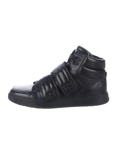 Pre-owned Dsquared2 Leather Athletic Sneakers In Blue