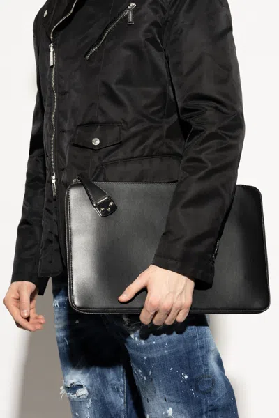 Dsquared2 Leather Bag In Black
